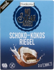 Frankonia No sugar added Schoko-Kokos riegel 100g