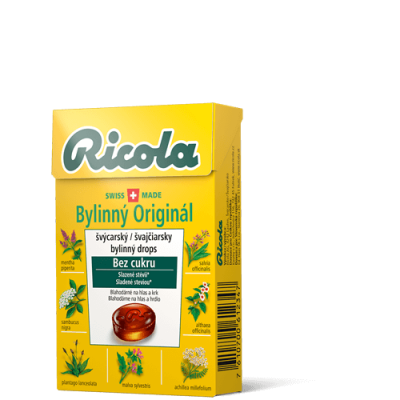 Ricola bonbóny bez cukru - bylinný originál, 40g